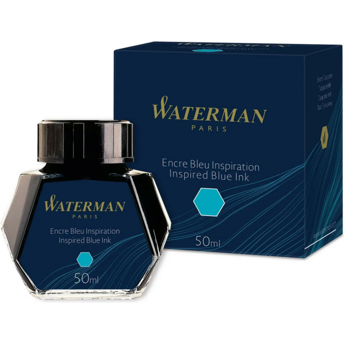 Флакон с чернилами WATERMAN () Inspired Blue чернила 50мл для ручек перьевых CWS0110810 Флакон с чернилами WATERMAN () Inspired Blue чернила 50мл для ручек перьевых CWS0110810