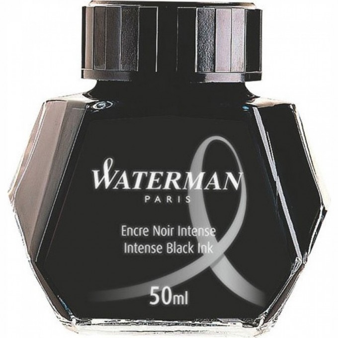 Флакон с чернилами WATERMAN черные чернила для ручек перьевых CWS0110710 Флакон с чернилами WATERMAN черные чернила для ручек перьевых CWS0110710