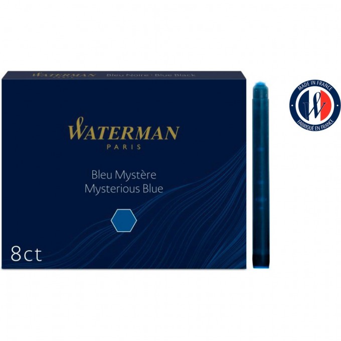 Картридж WATERMAN STANDARD чернила для ручек перьевых 8шт мysterious вlue CWS0110910 Картридж WATERMAN STANDARD чернила для ручек перьевых 8шт мysterious вlue CWS0110910