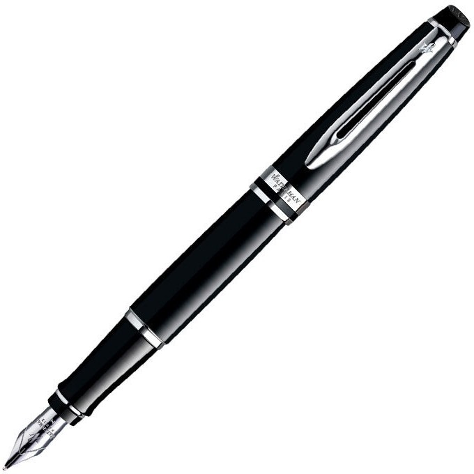 Ручка перьевая WATERMAN EXPERT 3 CT M Black нержавеющая сталь S0951760 Ручка перьевая WATERMAN EXPERT 3 CT M Black нержавеющая сталь S0951760