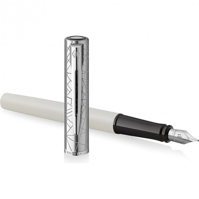 Ручка перьевая WATERMAN GRADUATE ALLURE DELUXE белый F сталь нержавеющая 2174511 Ручка перьевая WATERMAN GRADUATE ALLURE DELUXE белый F сталь нержавеющая 2174511