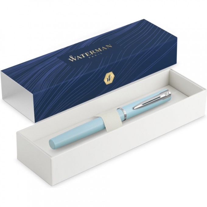 Ручка перьевая WATERMAN GRADUATE ALLURE PASTEL COLORS () BABY BLUE LACQUER F сталь нержавеющая 2105222 Ручка перьевая WATERMAN GRADUATE ALLURE PASTEL COLORS () BABY BLUE LACQUER F сталь нержавеющая 2105222