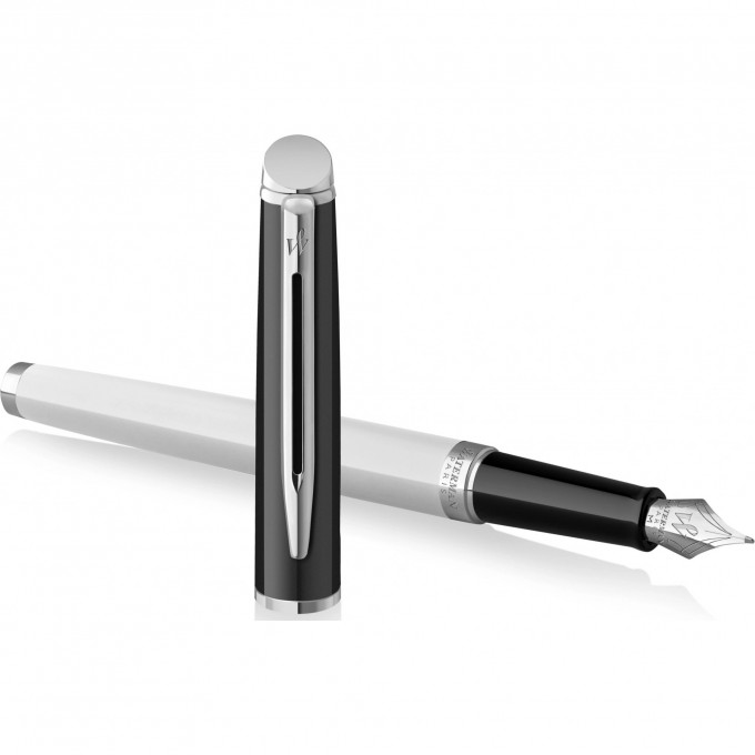 Ручка перьевая WATERMAN HEMISPHERE COLOUR BLOCKING () черный/белый F сталь нержавеющая 2202843 Ручка перьевая WATERMAN HEMISPHERE COLOUR BLOCKING () черный/белый F сталь нержавеющая 2202843