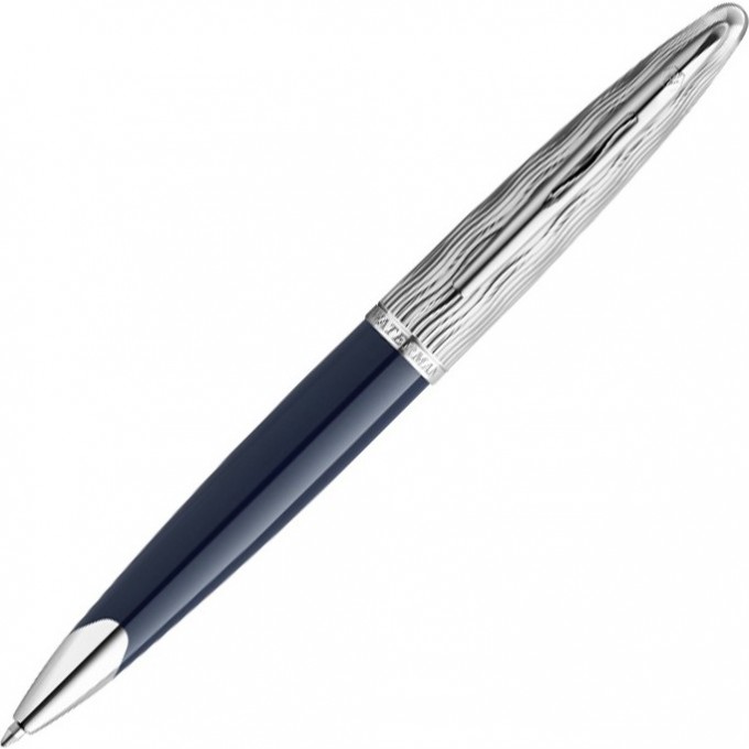 Ручка шариковая WATERMAN CARENE L`ESSENCE DU BLEU LaqBlue CT M синий черная подарочная коробка CW2166425 Ручка шариковая WATERMAN CARENE L`ESSENCE DU BLEU LaqBlue CT M синий черная подарочная коробка CW2166425