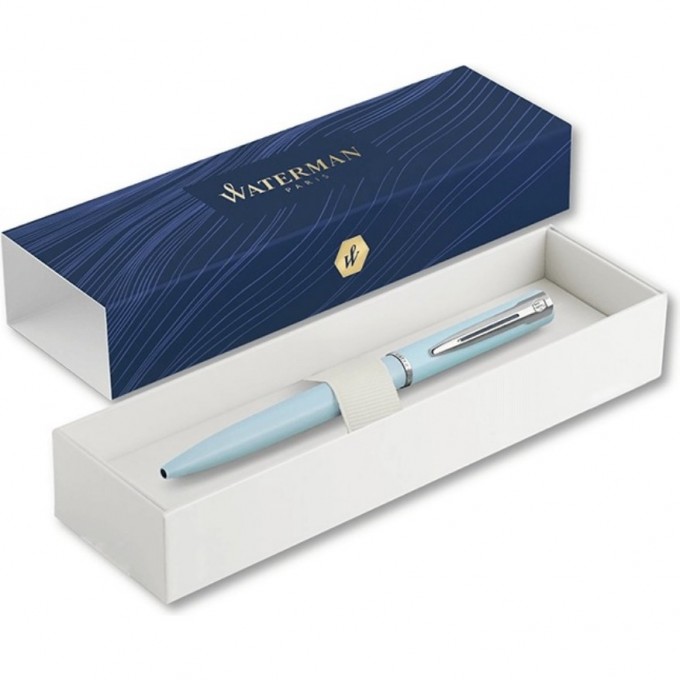 Ручка шариковая WATERMAN GRADUATE ALLURE PASTEL COLORS М Baby Blue Lacquer в подарочной коробке 2105224 Ручка шариковая WATERMAN GRADUATE ALLURE PASTEL COLORS М Baby Blue Lacquer в подарочной коробке 2105224