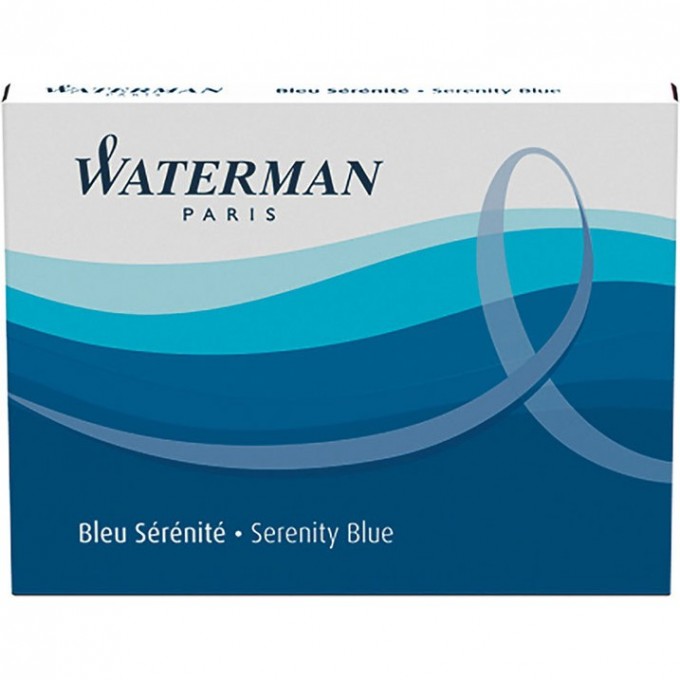 Синие чернильные картриджи WATERMAN для перьевой ручки 8шт./упак. CWS0110860 Синие чернильные картриджи WATERMAN для перьевой ручки 8шт./упак. CWS0110860