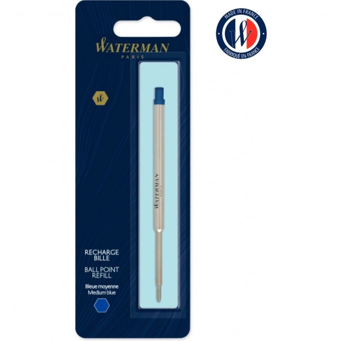 Стержень шариковый WATERMAN STANDARD MAXIMA M 1мм синие чернила блистер CWS0944490 Стержень шариковый WATERMAN STANDARD MAXIMA M 1мм синие чернила блистер CWS0944490